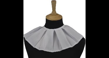 Kraag - Piet - Geplooid - Wit