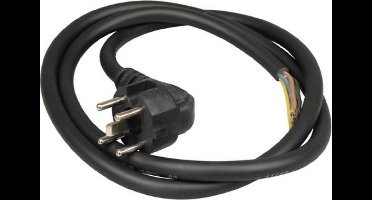 Universeel Snoer Perilex 5x1,5mm2 Zwart 1.5M 5 Aderig snoer met gegoten stekker 801251V