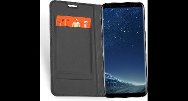 Hoesje geschikt voor Samsung S8 - Book Case Ultra Slim Grijs