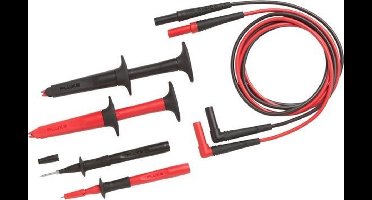 Fluke TL220-1 Veiligheidsmeetsnoerenset Banaanstekker 4 mm Banaanstekker 4 mm 1.50 m Zwart, Rood 1 set(s)