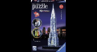 Ravensburger Chrysler Building Night Edition- 3D puzzel gebouw - 216 stukjes