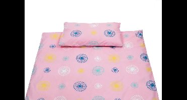 Briljant Baby Dekbedovertrek Pien - Ledikant- 100x135 + Sloop 40x60 - Pink