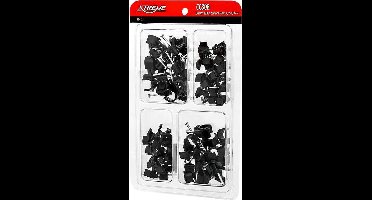 Spijkerclip assortiment - 80 stuks - Zwart - CC80B