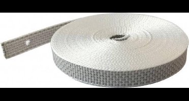 Selve bandopwinder optrekband 14 mm rol 5 meter- Kleur: grijs