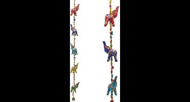 Yogi & Yogini naturals Decoratieve slinger stoffen Olifantjes (80 cm)
