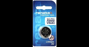 1 Stuk - Swiss Made CR2320 Renata lithium knoopcel batterij