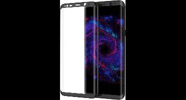 Screenprotector geschikt voor Samsung Galaxy S8 - Edged (3D) Tempered Glass Screenprotector Zwart 9H