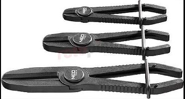 Klemtang Flexibele Leidingen - Kunststof Set van 3 - Zwart Neo-Tools 11-224