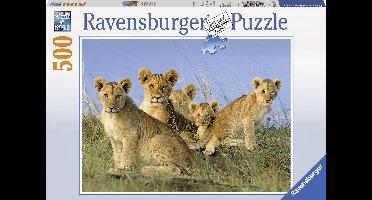 Ravensburger puzzel Leeuwenwelpen - legpuzzel - 500 stukjes