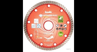 kwb 724540 Diamanten doorslijpschijf 125 mm 1 stuk(s) Beton, Graniet, Marmer, Keramiek, Tegels, Porseleinaardewerk, Nat