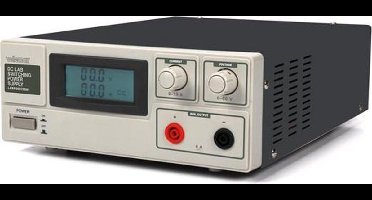 Velleman Laboratoriumvoeding, schakelend, regelbaar, 0-60 VDC/0-15 A, stroombegrenzing, kortsluitbestendig, lcd-scherm, grijs