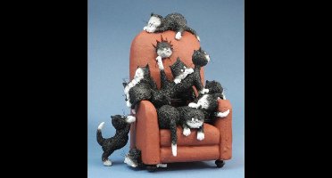 Albert - Dubout - Les - Chats - save - me - a - seat - poezen - beeldje