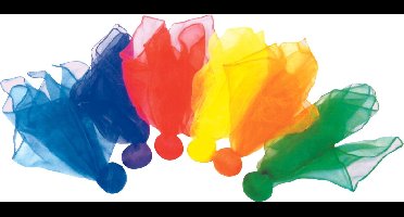 Spordas speelgoed Set of 6 Scarfballs kleurrijk en leerzaam.