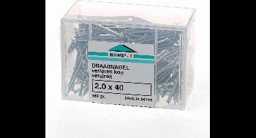 Hoenderdaal Draadnagel plat geruite kop gegalvaniseerd 2.4 x 45mm 350 gram