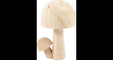 Paddestoel . H: 8.5 cm. B: 5.5 cm. 1 stuk