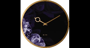 wandklok Cloudnola flower blue 40cm