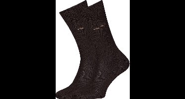 HUGO BOSS George uni (1-pack) - herensokken katoen - donker bruin