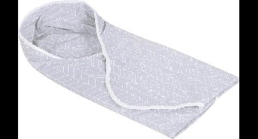 Little Dutch Wikkeldoek - 108 x 95 cm - grey leaves