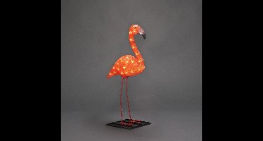 Konstsmide 6272 - Lichtdecoratie - Flamingo 70cm 96L LED verlicht - 24V trafo - zeer energiezuinig - voor binnen en buiten - oranje