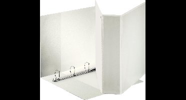 Esselte Panorama 4-rings Ringband - Rugbreedte van 77mm - Wit - 10 stuks