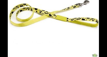 Looplijn monster geel 120cm x 10mm