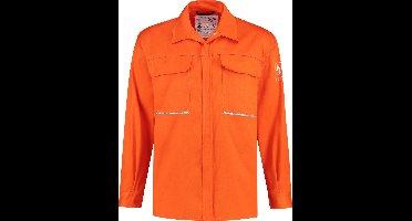 Yoworkwear Blouse vlamvertragend + antistatisch - oranje - maat M