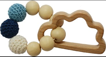 Haakpakket bijtring blauw