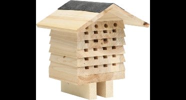 vidaXL - Bijenhotel - 22x20x20 - cm - vurenhout
