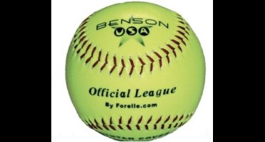 Benson - MLB - Softball - LGB12Y12 - Leren - Official Size - Wedstrijd Softbal - Geel - 12 inch