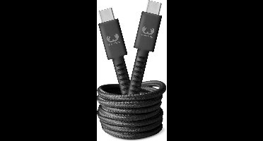 Fresh 'n Rebel - USB-C naar USB-C oplaadkabel - 2 meter - Gevlochten kwaliteit kabel - Storm Grey