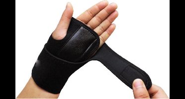 *** Polsbrace Rechts - Polssteun - Universeel Carpaal Deluxe Tunnel Syndroom Polsbrace - Zwart - van Heble® ***