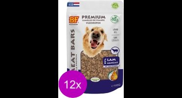 12x Biofood Meat Bars Lam - 100% Mono Proteïne - Hondensnack - 100g
