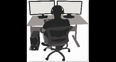 Muismat XXL 80x80 cm - Bureau onderlegger - Bureau mat Gamer - Computer - Bureau - Illustratie - Bureaumat - Gaming mousepad xl - Bureaulegger groot - Computer deskmat - Geschikt voor Gaming Muis en Gaming PC set-up