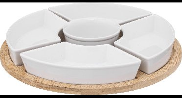 Atmosphera - Aperitiefbord - Wit - Bamboe