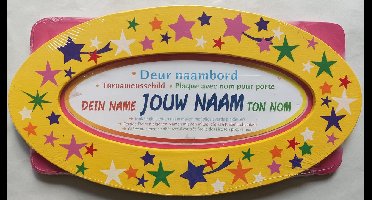 Deur naambord inclusief Plakletters