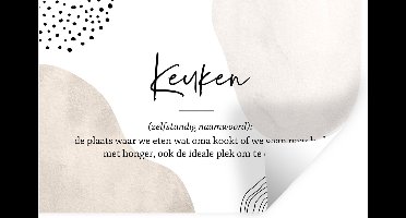 Muurstickers - Sticker Folie - Keuken - Vader - Spreuken - Keuken definitie - Quotes - Woordenboek - 30x20 cm - Plakfolie - Muurstickers Kinderkamer - Zelfklevend Behang - Zelfklevend behangpapier - Stickerfolie