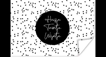Poster Quotes - Huisje. Tuintje. Wijntje. - Wijn - Tekst - 30x20 cm