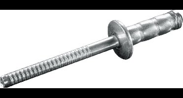 GOEBEL® - 1000 x Multi-Grip blindklinknagels (Ø x L) 3,2 x 14 mm - Staal verzinkt / Staal verzinkt - Vlakke kop - MULTI - 7780132140 - Popnagel