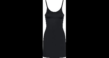 Bye Bra Invisible Jurk, corrigerende onderjurk, Slipdress Voor Dames, Shapewear Voor Dames, Verstelbare Bandjes, Zwart, L