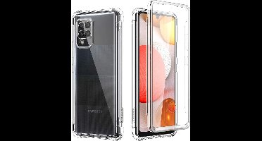 Hoesje Geschikt Voor Samsung Galaxy A12 5G Transparant Siliconen Hoesje 360 graden beschermd Ntech - Hoesje Geschikt Voor Samsung Galaxy a12 5g Hoesje A12 5g - backcover A12 5g - Hoesje Geschikt Voor Samsung Galaxy A12 5g backcover