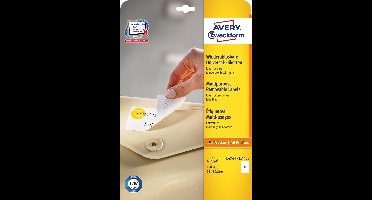 Avery afneembare witte etiketten Stick & Lift ft 96 x 50,8 mm, 250 stuks, 10 per blad 5 stuks
