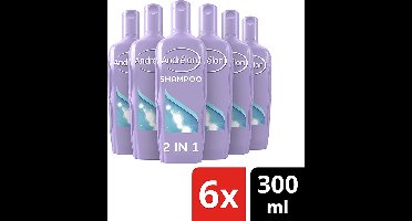 Andrélon - Shampoo - 2in1 - 300ml x 6