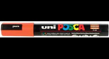 Uni POSCA paintmarker PC-5M, 1,8 - 2,5 mm, donkeroranje 6 stuks