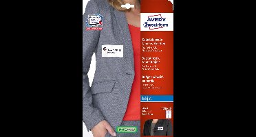 AVERY zelfklevende badge ft 80 x 50 mm, doos van 200 stuks, wit 5 stuks