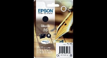Epson inktcartridge 16, 175 pagina's, OEM C13T16214012, zwart 10 stuks