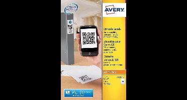 Avery printbare QR-etiketten ft 45 x 45 mm (b x h), 400 stuks 5 stuks