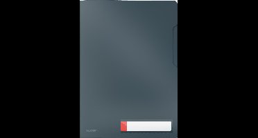 Leitz Cosy Privacy 3x Insteekmappen  - Mappen Voor Privacygevoelige Documenten a4  - Ideaal voor Thuiskantoor/Thuiswerken - Fluweel Grijs
