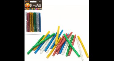 Handy - Lijmpistool Vullingen Glitter - Lijmpatronen 7MM Rond - 100MM Lang - Lijm Patronen voor Lijmpistool O.A. Handy Lijmpistool - BPK