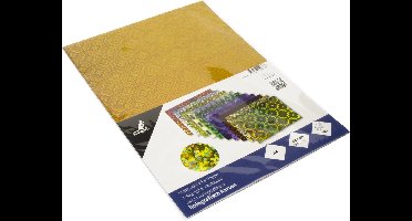 Kangaro holografisch karton - A4 - 300 gram - assorti - 10 vel - K-0066P01