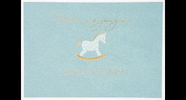 Depesche - Wenskaart "Gewoon Mooi" met de tekst "Hoera, een jongen! Van harte ..." - mot. 044